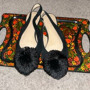 Gunmetal Black Samantha Flats Size 8